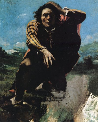 The Man Made Mad with Fear by Gustave Courbet